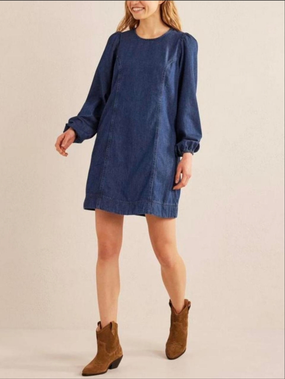 Boden Denim Mini Dress Size 12